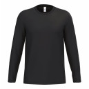 T-shirt de Service Mixte Manches Longues noir