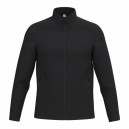 Veste de Travail Softshell Homme Déperlante/Micropolaire NOIR