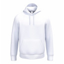 Sweat-shirt de Travail Mixte Molleton Gratté Poche Kangourou BLANC
