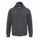 Sweat-shirt de Travail Mixte Molleton Gratté Poche Kangourou GRIS