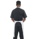 Dos Tablier à Bavette Auvergne Made in France Blanc  - MANELLI