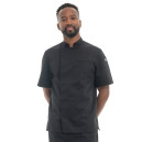 Veste de Cuisine MC Homme Savoie Noir Made in France - MANELLI