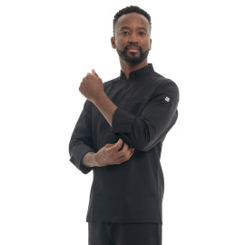 Veste de Cuisine Homme Savoie Noir Made in France - MANELLI