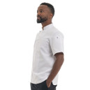 Veste de Cuisine Homme manches courtes Savoie Blanche Made in France - MANELLI