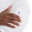 Détails de la poche manche de la veste de cuisine