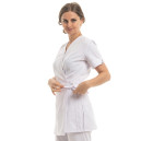 Profil Blouse Esthéticienne Femme Lorraine Blanche Made in France - MANELLI