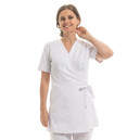 Blouse Esthéticienne Femme Lorraine Blanche Made in France Collection Authentique