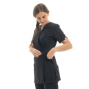 Fermeture Blouse Esthéticienne Femme Lorraine Noire Made in France - MANELLI