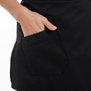 Détails poches Blouse Esthéticienne Femme Lorraine Noire Made in France - MANELLI