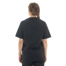 Dos Tunique Médicale Mixte Nouméa Noire Made in France - MANELLI