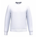 Sweat-shirt de Travail Mixte Col Rond Molleton Gratté blanc