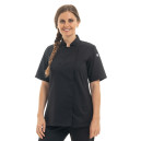 Veste de Cuisine mc Femme Normande Noir Made in France - MANELLI