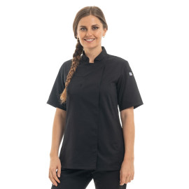 Veste de Cuisine Femme Normande Noir Made in France - MANELLI