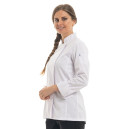 Veste de Cuisine Femme Normande Blanche Made in France - MANELLI