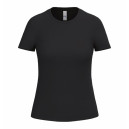 T-shirt de Travail Femme Manches courtes Mercury Respirant noir