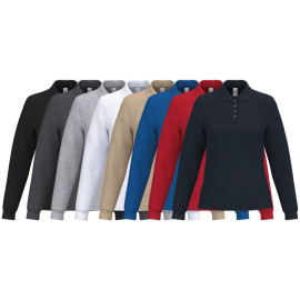 Polo de Travail Piqué Femme Manches Longues - IDEAL BASIC BRAND