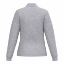 Polo de Service Piqué Femme Manches Longues gris clair