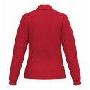 Polo de Service Piqué Femme Manches Longues rouge
