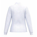 Polo de Service Piqué Femme Manches Longues blanc