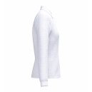 Polo de Service Piqué Femme Manches Longues blanc