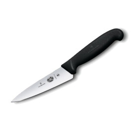Couteau de Chef Eminceur Lame 15cm Noir - VICTORINOX
