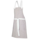 Tablier de Cuisine à Bavette Jorel rayé rouge et bleu – ROBUR