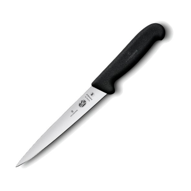 Couteau à Dénerver Flexible 16cm Noir - VICTORINOX
