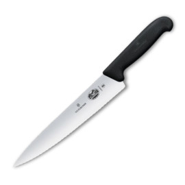 Couteau à Découper Lame à Dents 22cm Noir - VICTORINOX