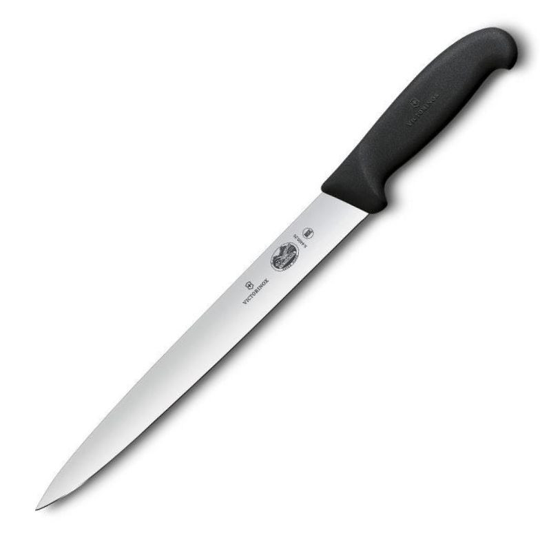 Couteau à Viande Lame 25 cm Manche Noir Fibrox - VICTORINOX