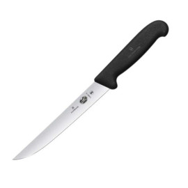 Couteau à Découper Lame 18 cm Manche Noir Fibrox - VICTORINOX