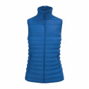 Bodywarmer Femme Matelassé Poches Multiples BLEU ROYAL - IDEAL BASIC BRAND