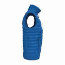 Bodywarmer Femme Matelassé Poches Multiples BLEU ROYAL - IDEAL BASIC BRAND