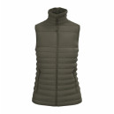 Bodywarmer Femme Matelassé Poches Multiples KAKI - IDEAL BASIC BRAND