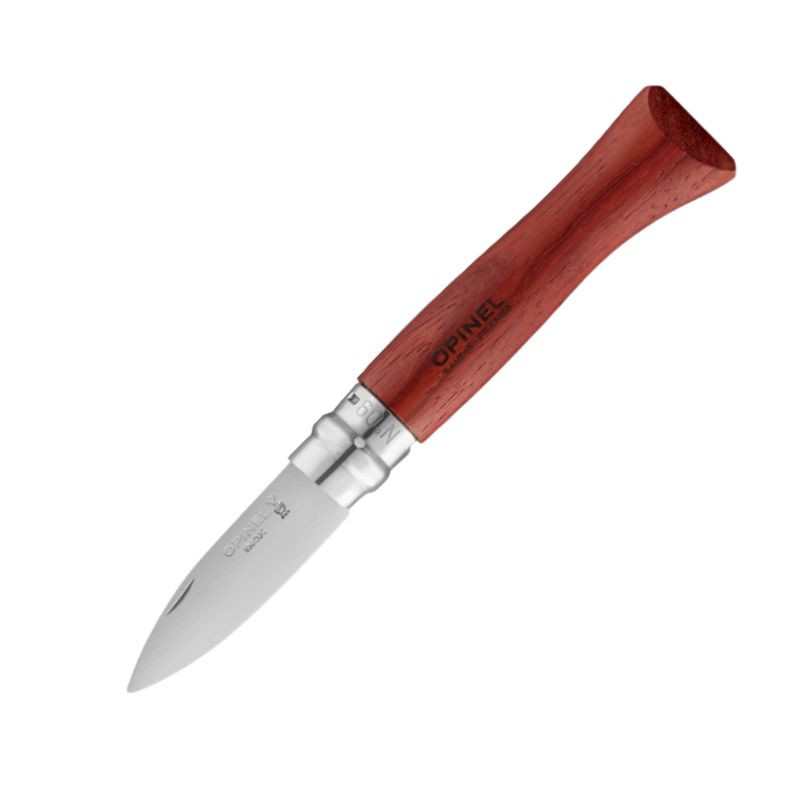 Couteau à Huîtres N°09 Lame 6,5cm Virole Tournante Manche Padouk - OPINEL
