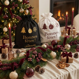Sac de Noël 100 % Coton - MANELLI
