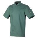 Veste de Cuisine Homme Manches Courtes Nero Vert Sauge – ROBUR