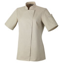 Veste de Cuisine Femme Manches Courtes Unera Beige – ROBUR