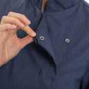 bouton Veste de Cuisine Femme Manches Courtes