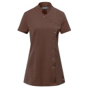 Blouse Esthéticienne Femme Manches Courtes MARRON - CLINIC DRESS