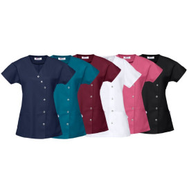 Blouse Médicale Femme Manches Courtes Beauté – CLINIC DRESS