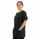 Blouse Médicale Femme Nicea Noir Made in France - MANELLI - 1