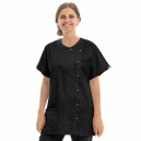 Blouse Médicale Femme Nicea Noir Made in France - MANELLI