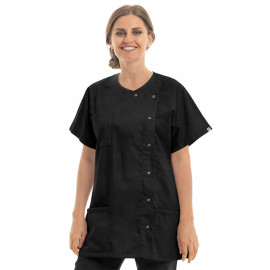 Blouse Médicale Femme Nicea Noir Made in France - MANELLI