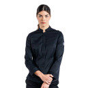 Veste de Cuisine Sabor Femme Manches Longues - CHAUD DEVANT - NOIR