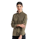 Veste de Cuisine Sabor Femme Manches Longues - CHAUD DEVANT - KAKI