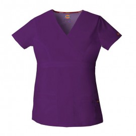 Tunique Médicale Femme Col V Aubergine - DICKIES