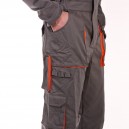 Combinaison de travail gris & orange 8PADCL