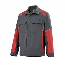 Blouson de Travail Homme Charbon et Rouge - ADOLPHE LAFONT