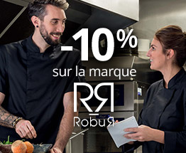 -10% sur la marque Robur avec le code promo ROBUR, non cumulable, hors offres broderie, gravure et "exclus web".