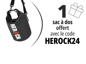 1 sac à dos offert avec le code HEROCK24